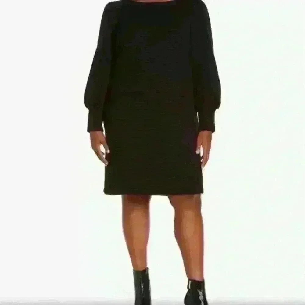 Julia Jordan Women’s Size 18 Rib Boat Neck Long Sleeve Sweater Dress